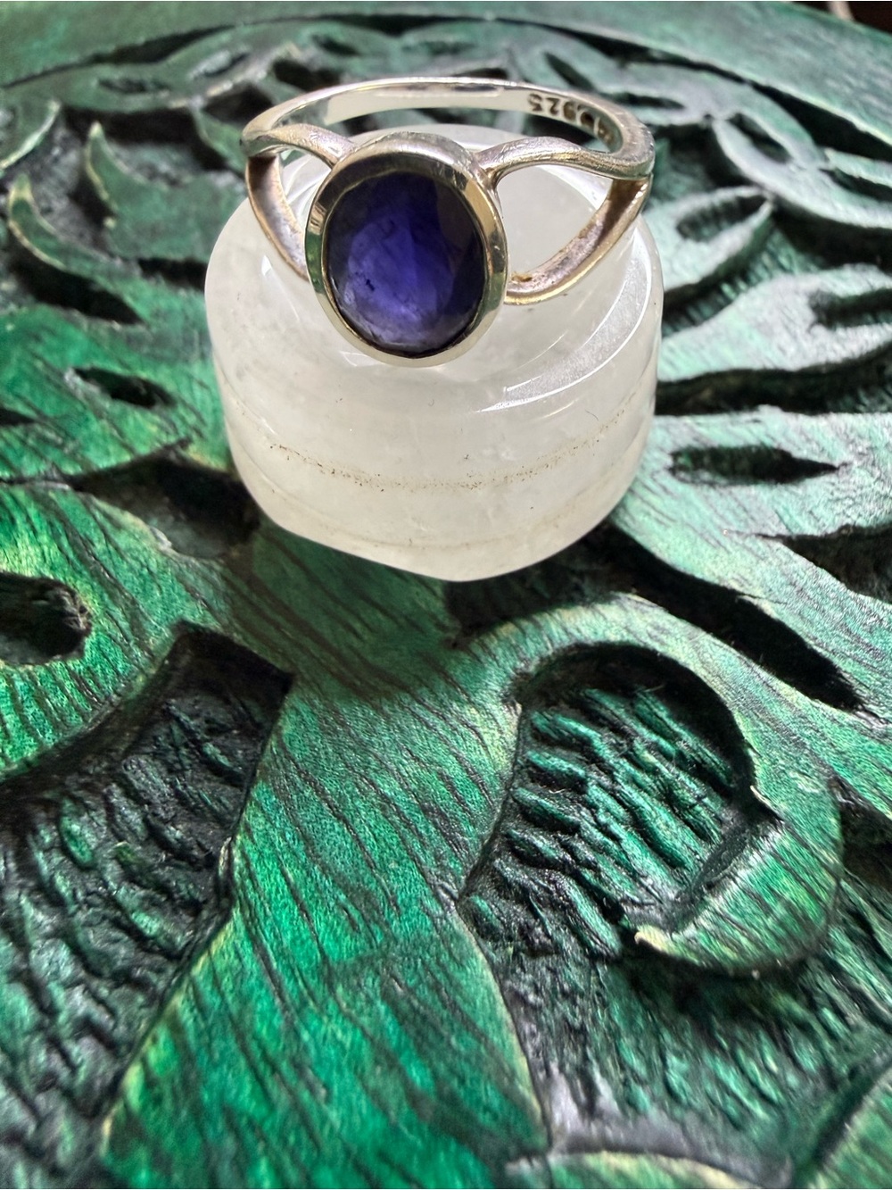 Faceted Iolite Visioning Ring {for heart’s desires and expanded sight} • Size 9